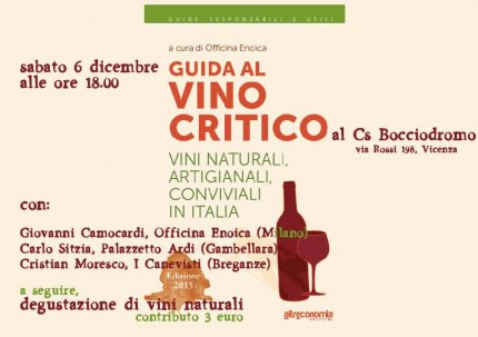 Presentazione della nuova “Guida al vino critico” (Altreconomia edizioni)