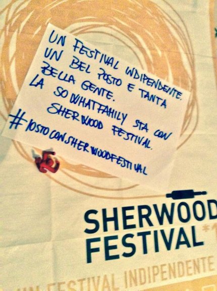 #iostoconsherwoodfestival - La SoWhatFamily sta con @SherwoodPadova! #iostoconsherwoodfestival 